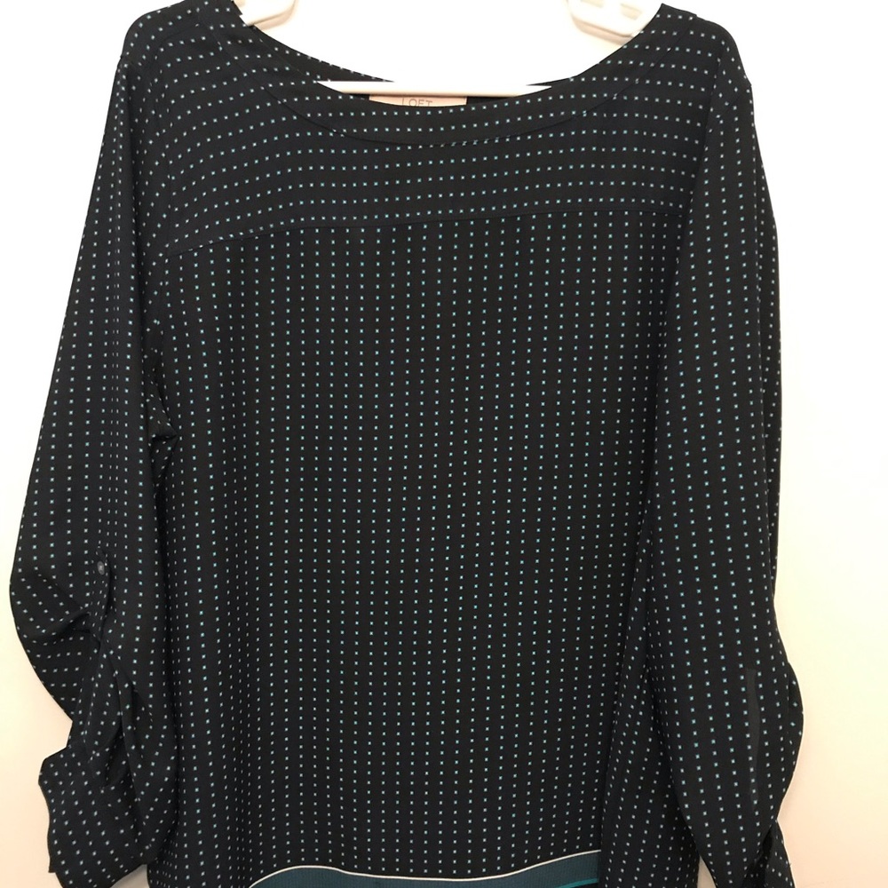 LOFT pleated back blouse